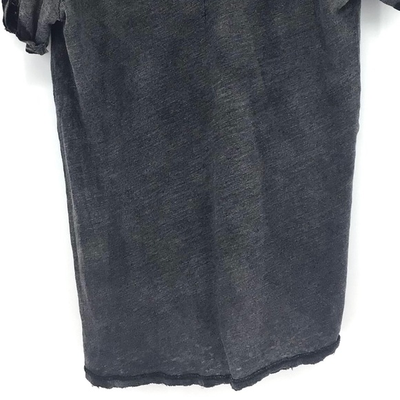 Free People Saturday Lace Trim Linen Blend Tee NWT - Picture 6 of 6